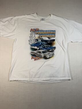Mr B’s Passionate Ponchos Pontiac Super Duty T Shirt XL White Double Sided